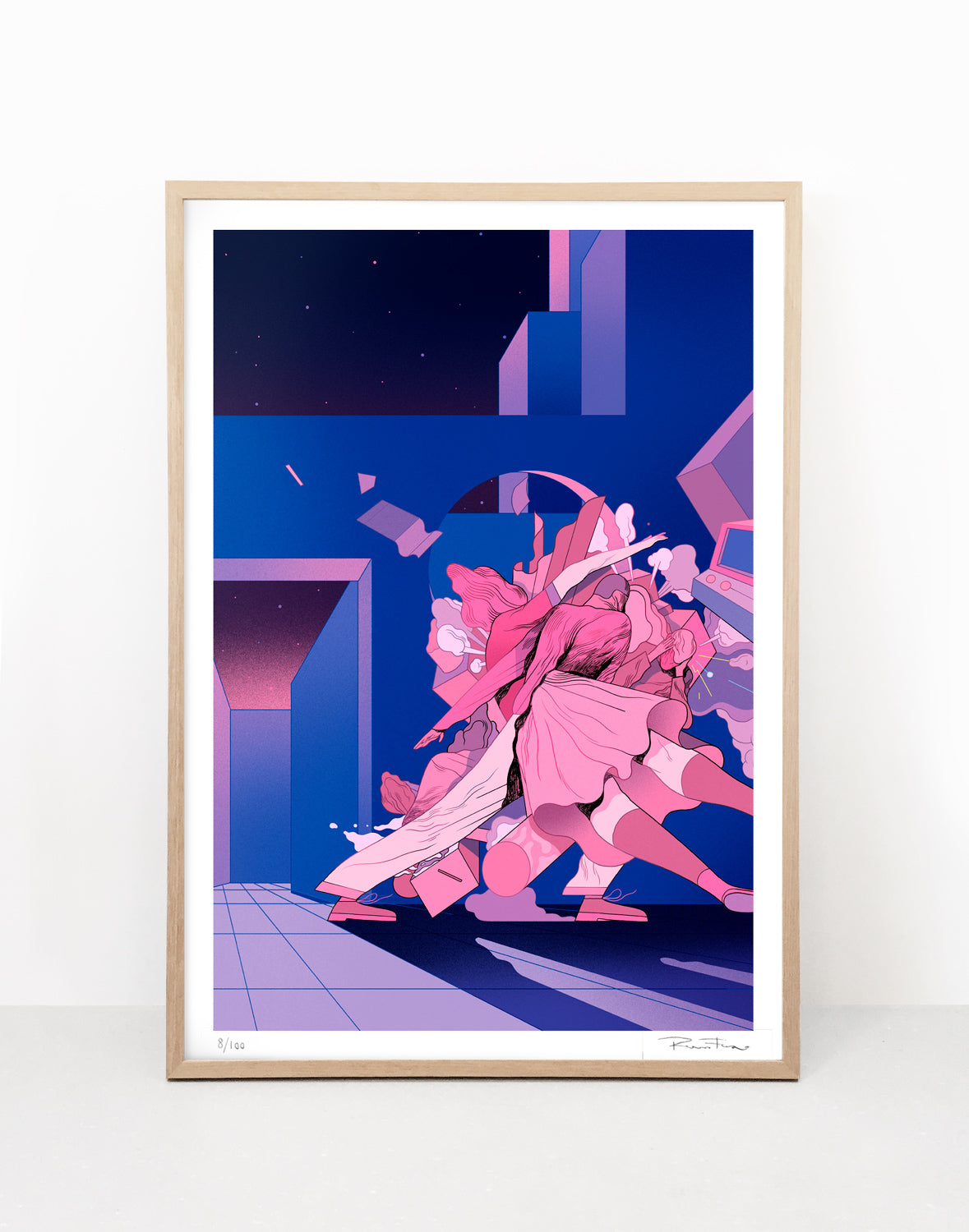 The Blue City - Art print