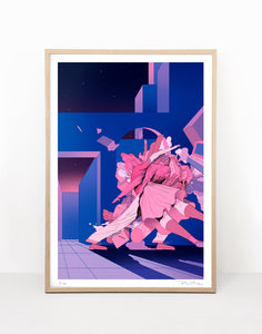 The Blue City - Art print